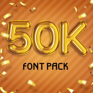 Fonts Pack 50.000 Free.