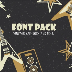 Fonts Pack Gratis Vintage Rock And Roll