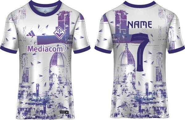 Vector Camiseta Fiorentina Blanco 2023