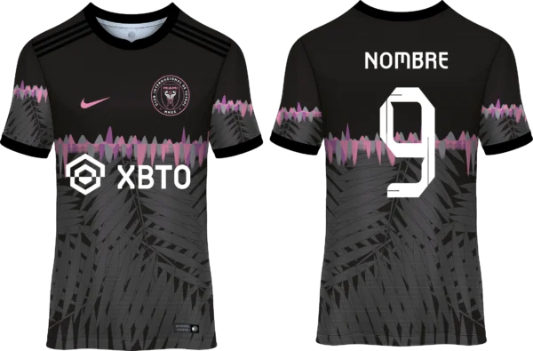 Vector camiseta INTER MIAMI ondas.