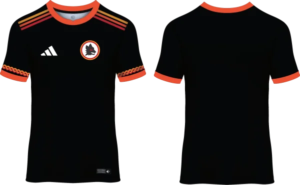 Vector Diseño AS Roma 2023 Naranja