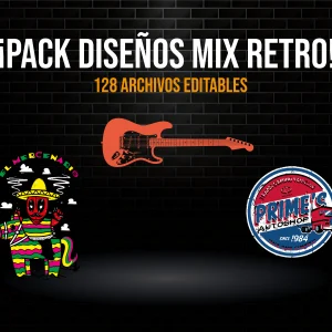 Pack diseños Mix Retro