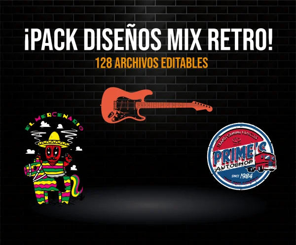 Pack diseños Mix Retro