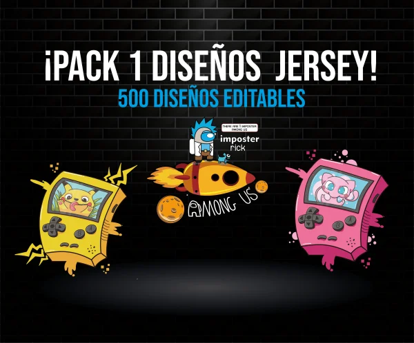 Pack 1 diseños Jersey