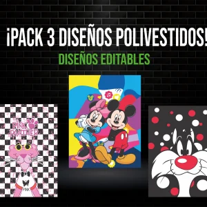 Pack 3 Diseños Polivestidos