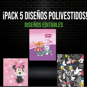 Pack 5 Diseños Polivestidos