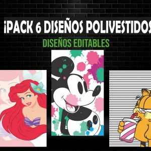 Pack 6 Diseños Polivestidos