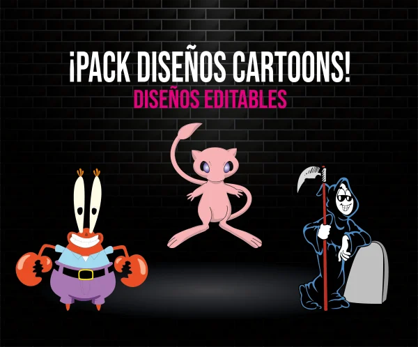 Pack Diseños Cartoons