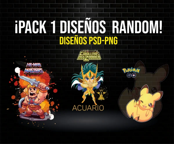 Pack 1 diseños Random