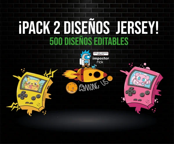 Pack 2 diseños Jersey