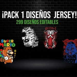 Pack 1 extra diseños jersey