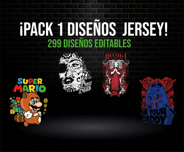 Pack 1 extra diseños jersey