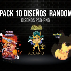 Pack 10 diseños Random