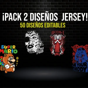 Pack 2 extra diseños jersey