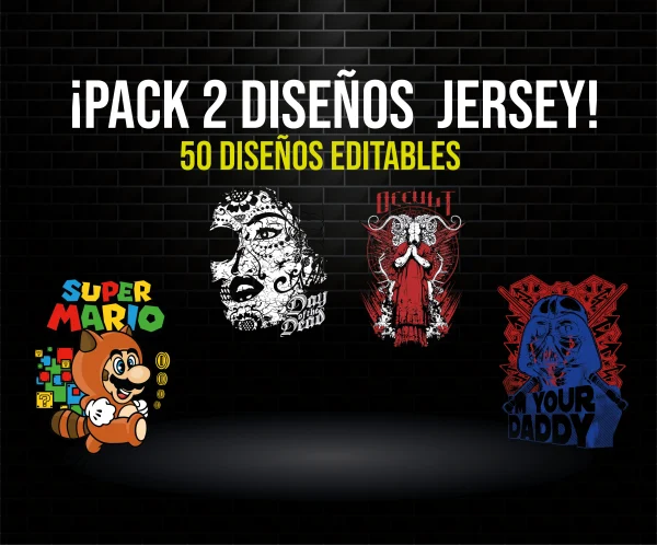 Pack 2 extra diseños jersey