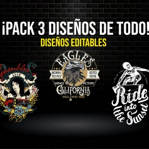 Pack 3 Diseños de Todo