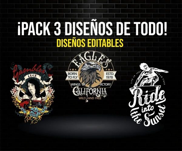 Pack 3 Diseños de Todo