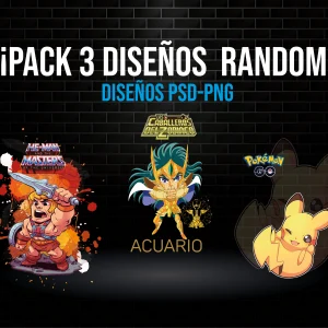 Pack 3 diseños Random