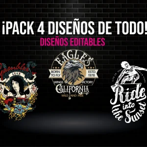 Pack 4 diseños de Todo