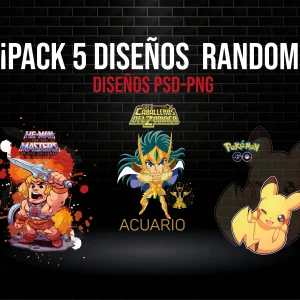 Pack 5 diseños Random