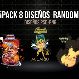 Pack 8 diseños Random