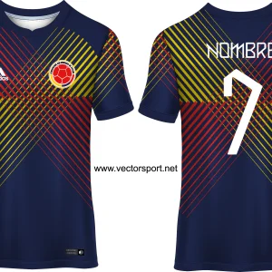 Colombia camiseta degradada