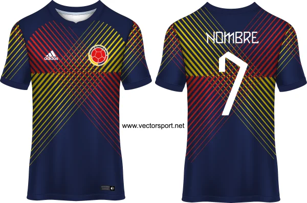 Colombia camiseta degradada