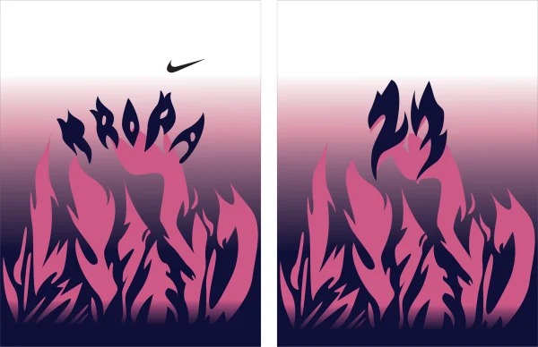 Basketball Pink Fire