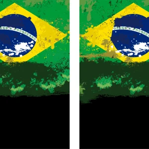 Brasil Flag Grunge