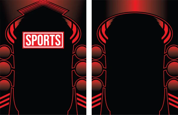 Sports Pattern Red Black