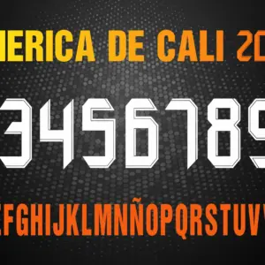 Tipografía America de Cali 2024