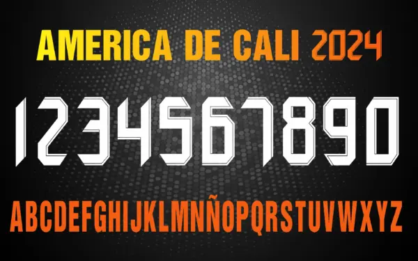 Tipografía America de Cali 2024