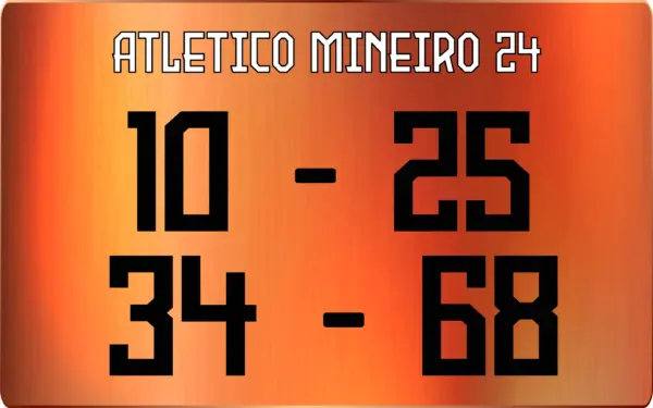 Tipografía Atletico Mineiro 24