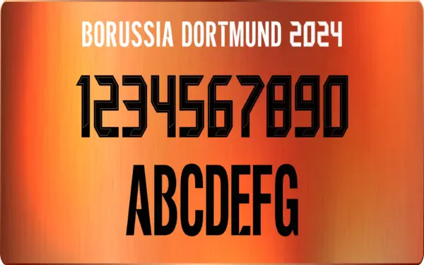 Tipografia Borussia Dortmund Esp. 2024