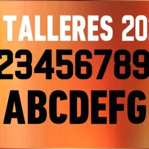 Tipografía Atlético Talleres 24