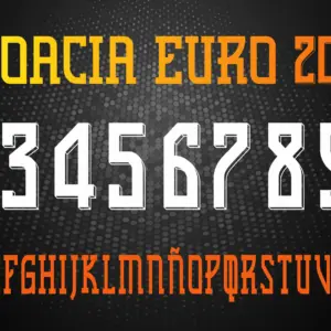 Tipografía Croacia Euro 2024