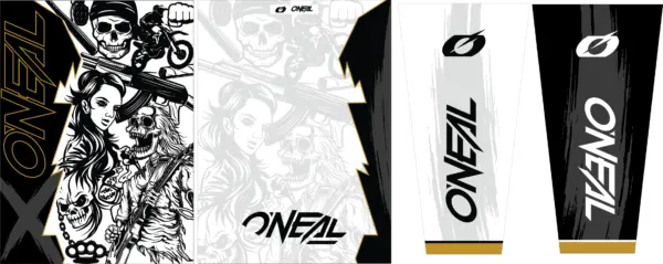 Motocross ONeal Black-White PRO