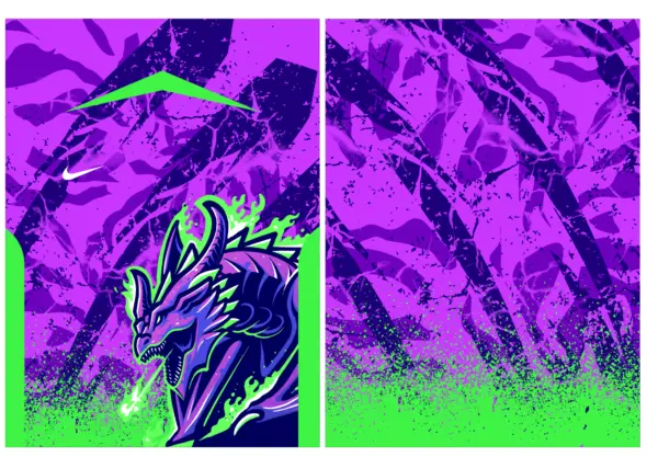 Dragón Neon Morado Interclasse