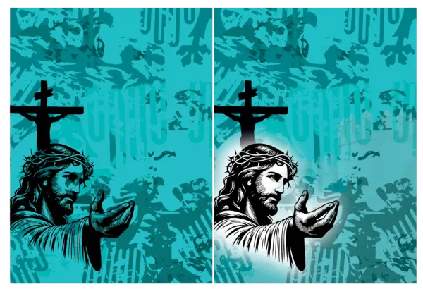 Textura Jesus Vector 2024