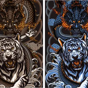 Textura tigre - dragon