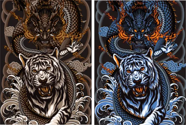 Textura tigre - dragon