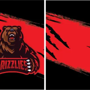 Grizzlies Rojo - Negro