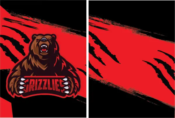 Grizzlies Rojo - Negro