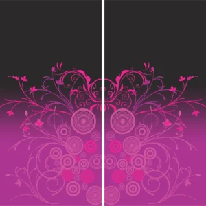 Floral Fucsia Negro